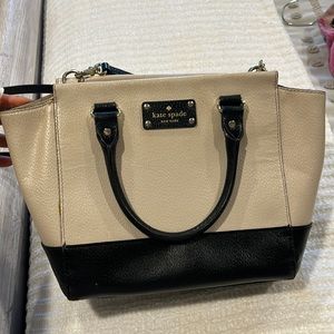 Kate Spade tan and black purse